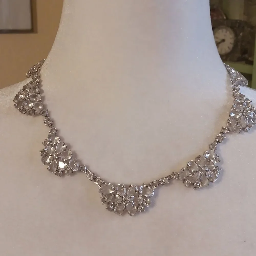 Kate Spade Sparkly Floral Necklace